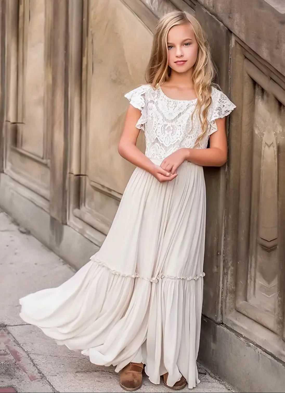 The Southern Lace, Delicate Maxi Dress for Girls