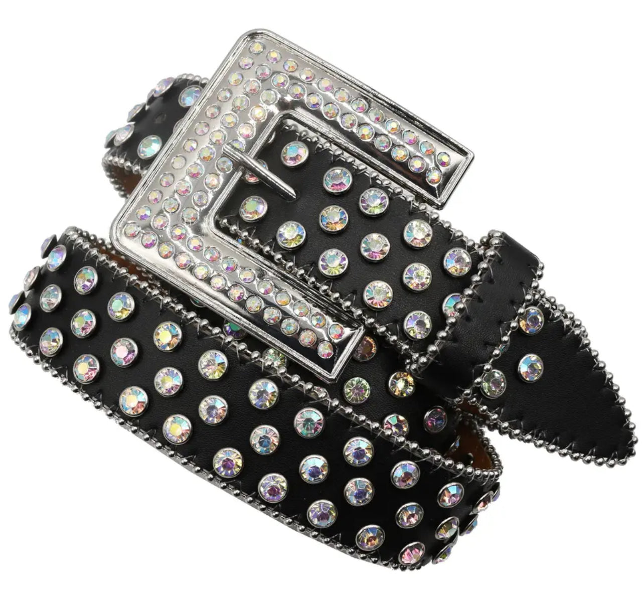 Hot Rhinestone Studded Belts Studded Leather Belts