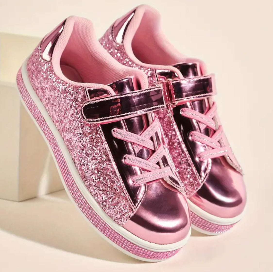 Glitter Tennis Shoes, Girls