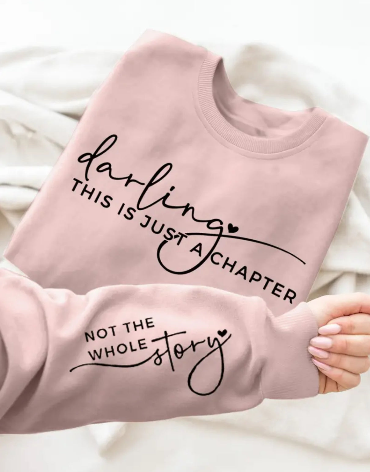 Women's Letter & Cross Print Pullover Sweatshirt - Worship