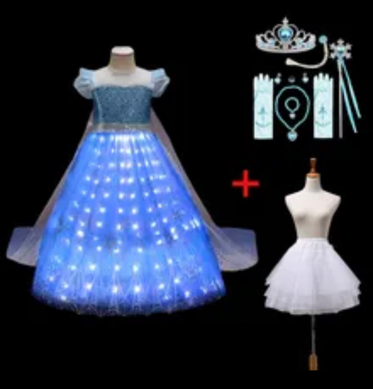 Elsa Light Up LED Dress