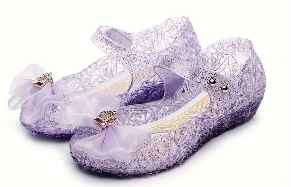 “Jelly Glitter” Color Bowknot Sandals For Girls 🌷