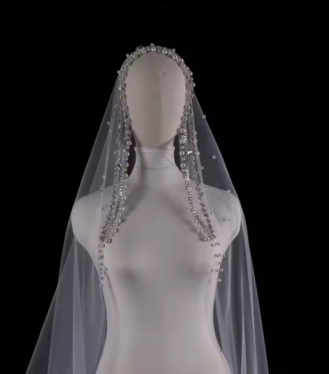 Tulle ‘CRYSTAL BRIDE’ Wedding Veil’s