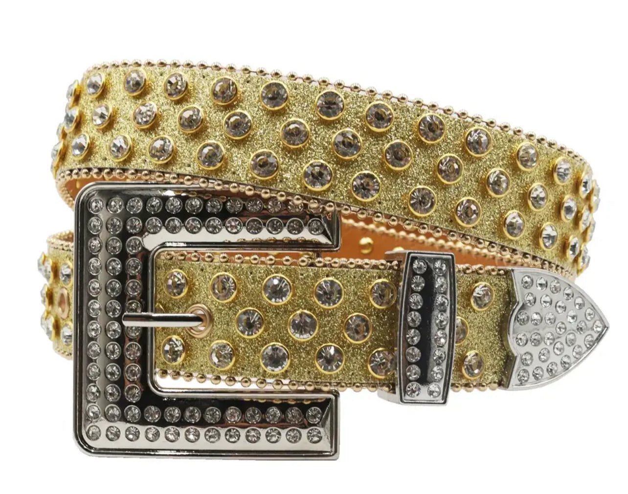 Hot Rhinestone Studded Belts Studded Leather Belts