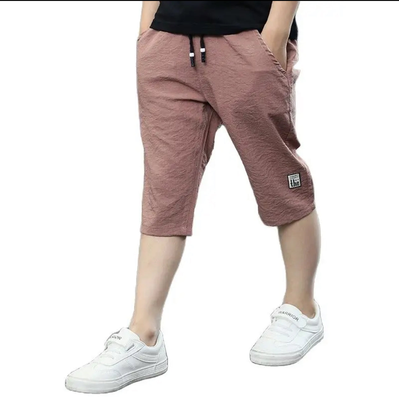 Pantalones cortos capri para adolescentes y niños