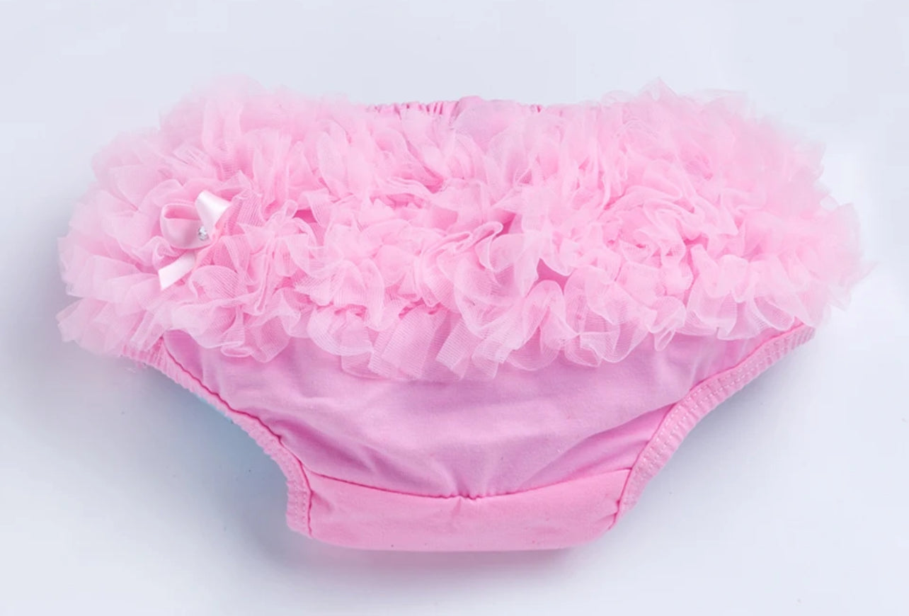 “Baby Cotton Bloomers” Ruffled Diaper Covers