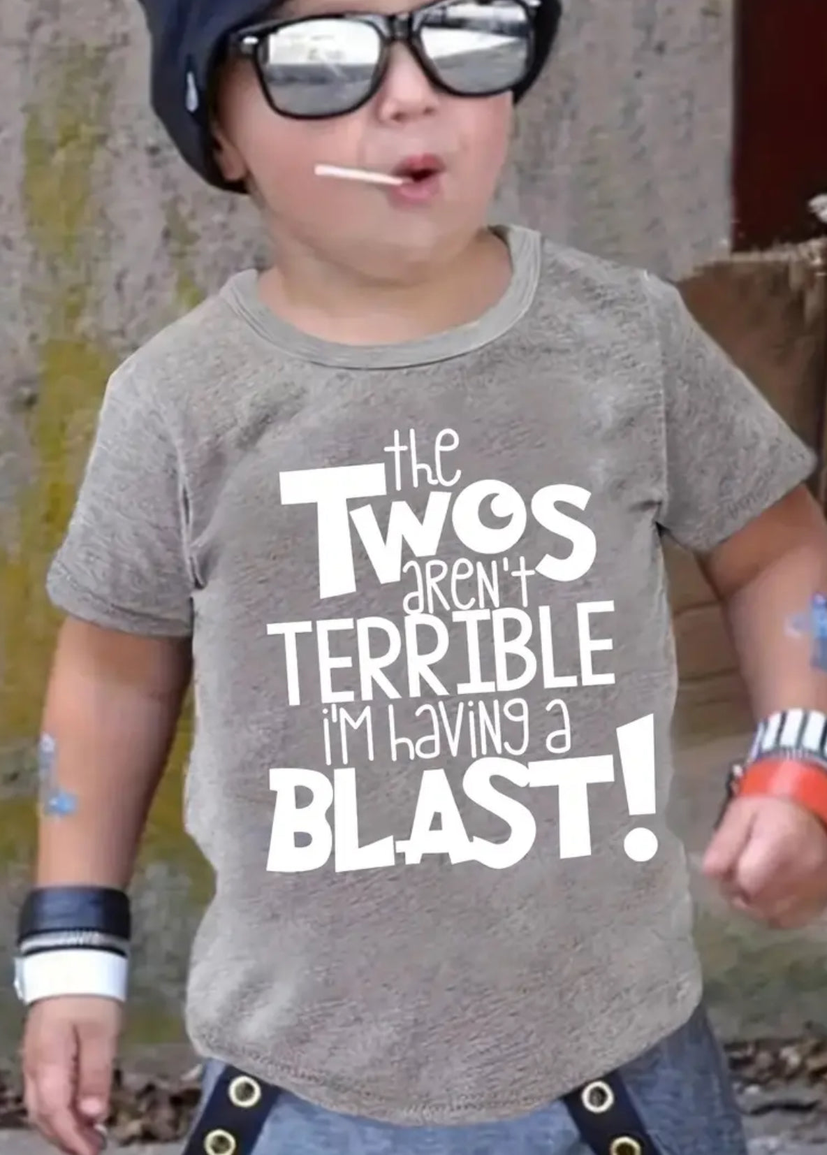 T-shirt "Terrible Twos Are A Blast", Rrobat për Fëmijë