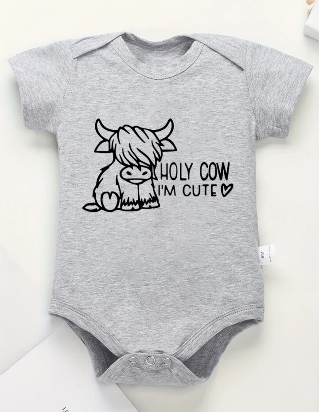 Scottish Highland Onesie “Holy Cow I’m Cute”