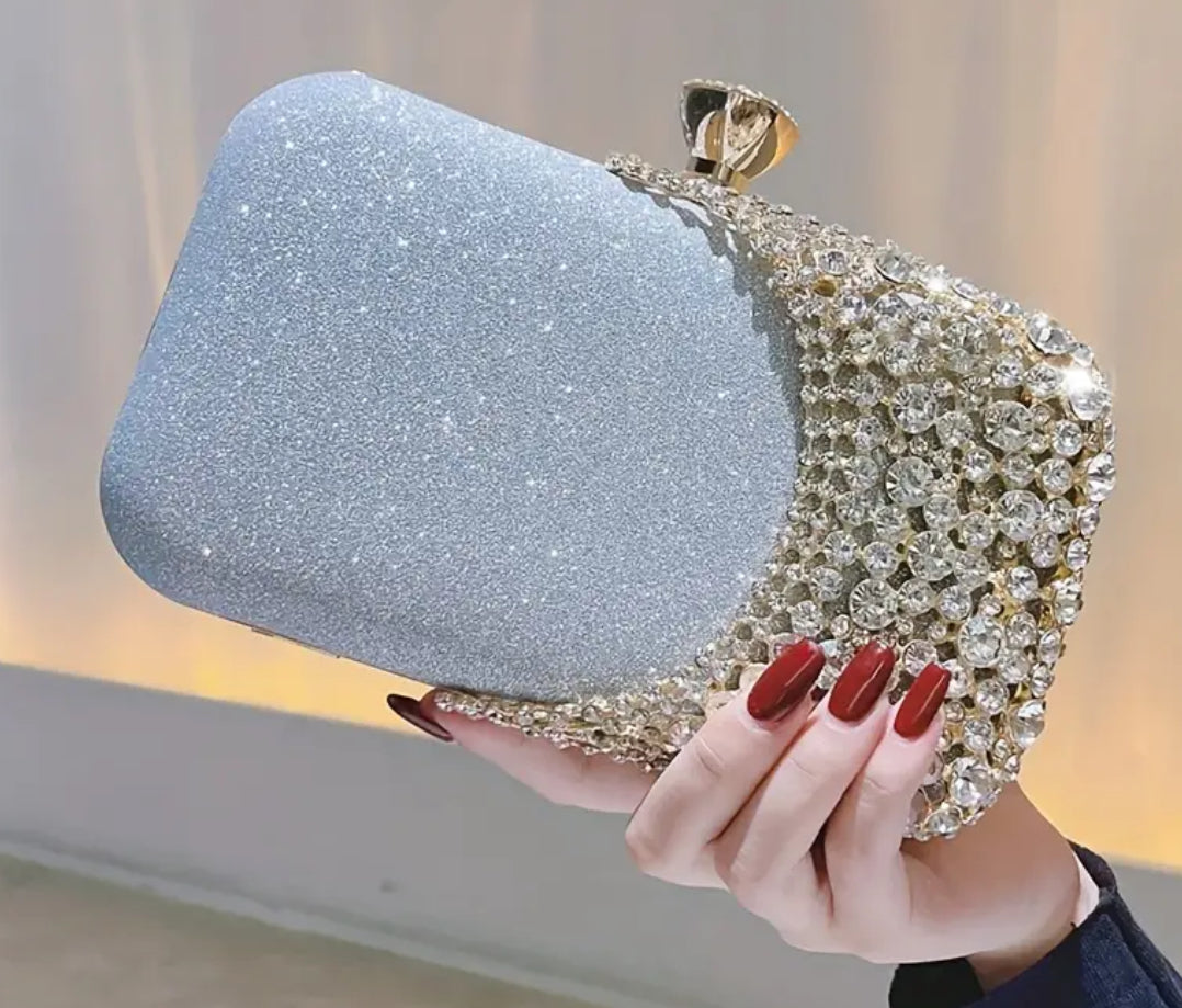 “Vintage Crystal” Beaded Clutch