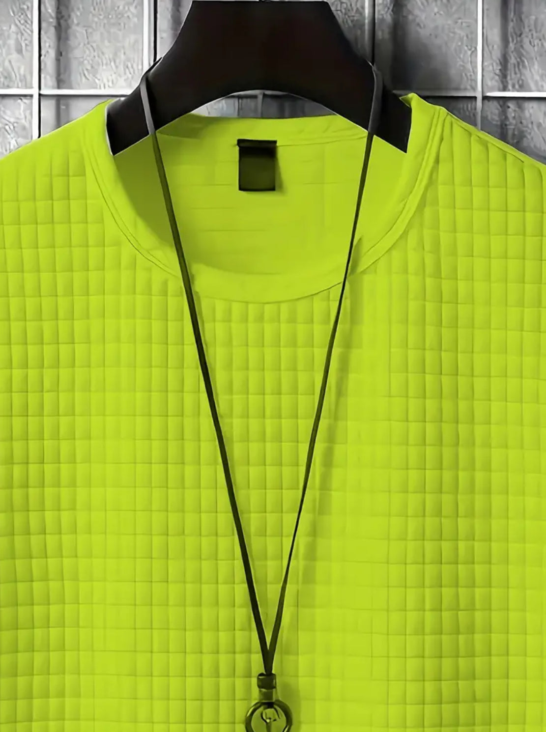 Men's “Neon U” Casual Crew Neck Long Sleeve Shirt, Pullover Top