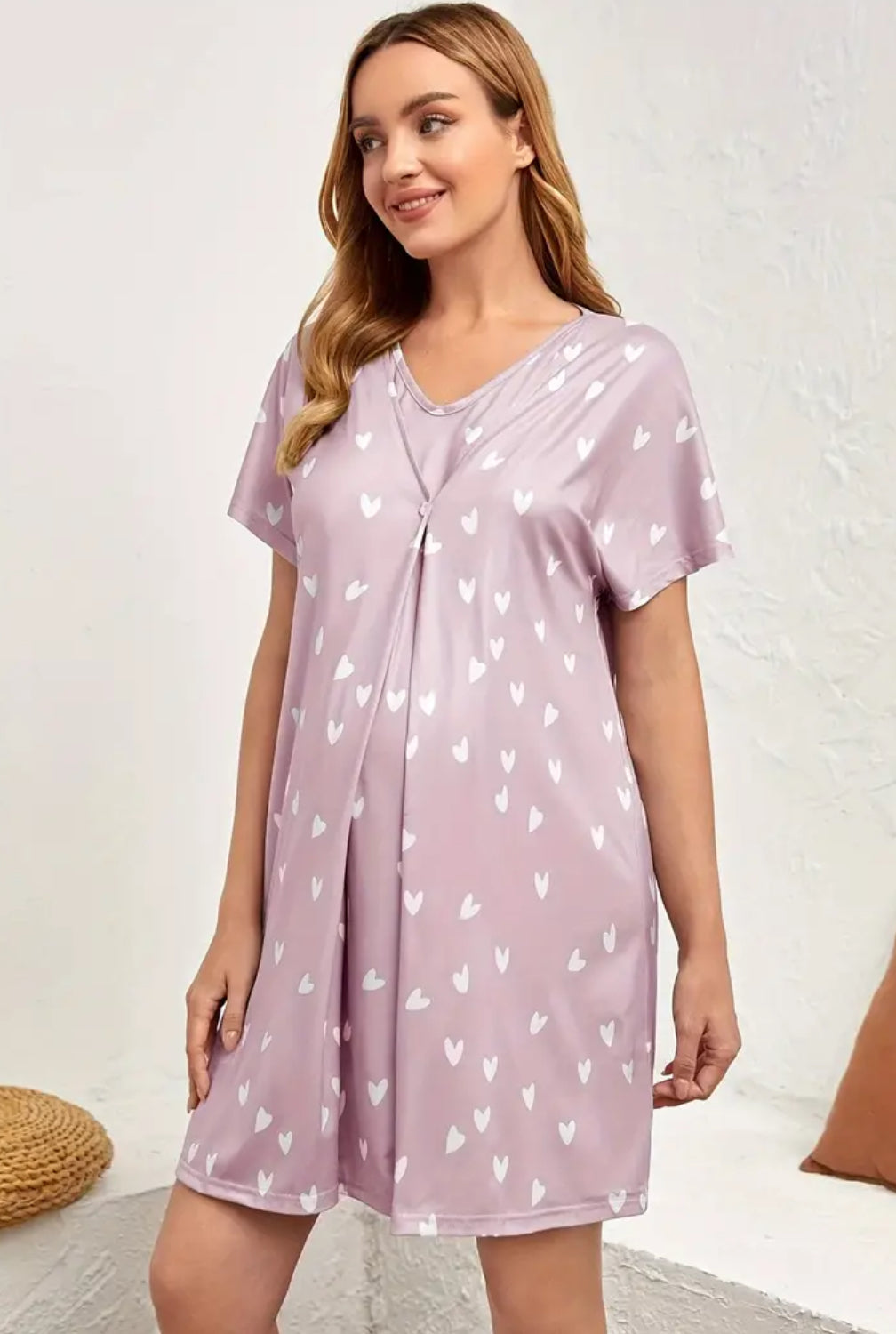 “Hospital Floral Elegant Robe” Delivery, Nursing, Maternity Sleepwear