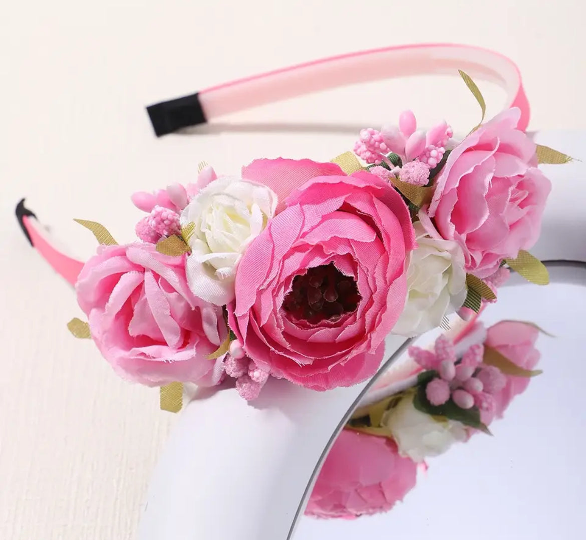 1pcs “Flower Crown” Headband, Bride Wedding, Hair Accessories