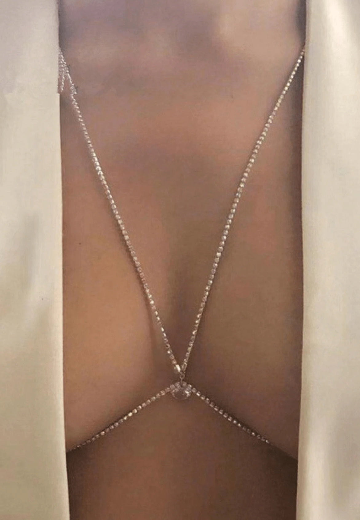 Sexy Rhinestone’s Bra Chain Accessory, Women’s