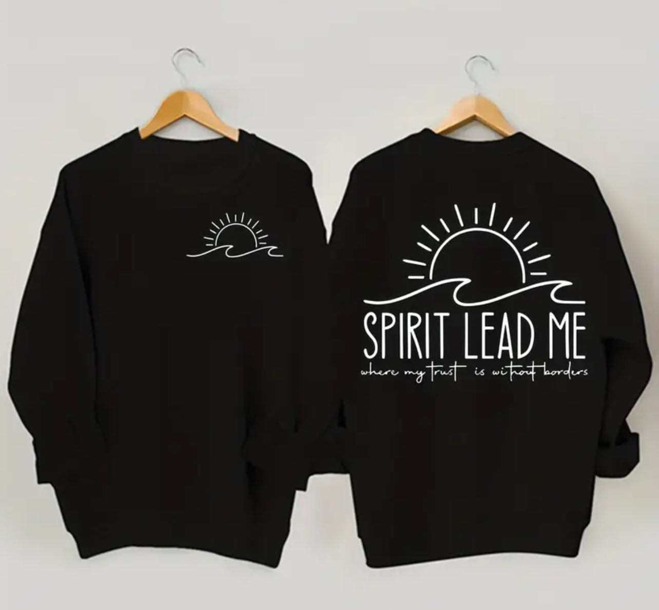 Women's Letter & Cross Print Pullover Sweatshirt - Worship