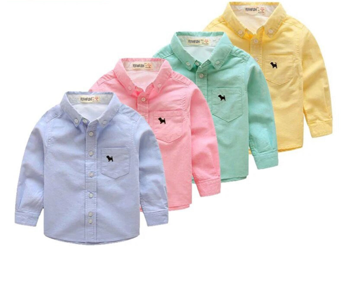 Long Sleeve, Cotton Candy’s, Baby Boys Casual Boy Shirts