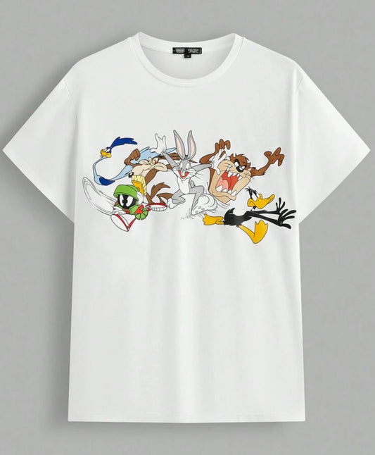 Camiseta de cuello redondo de “Looney Tunes” para hombre