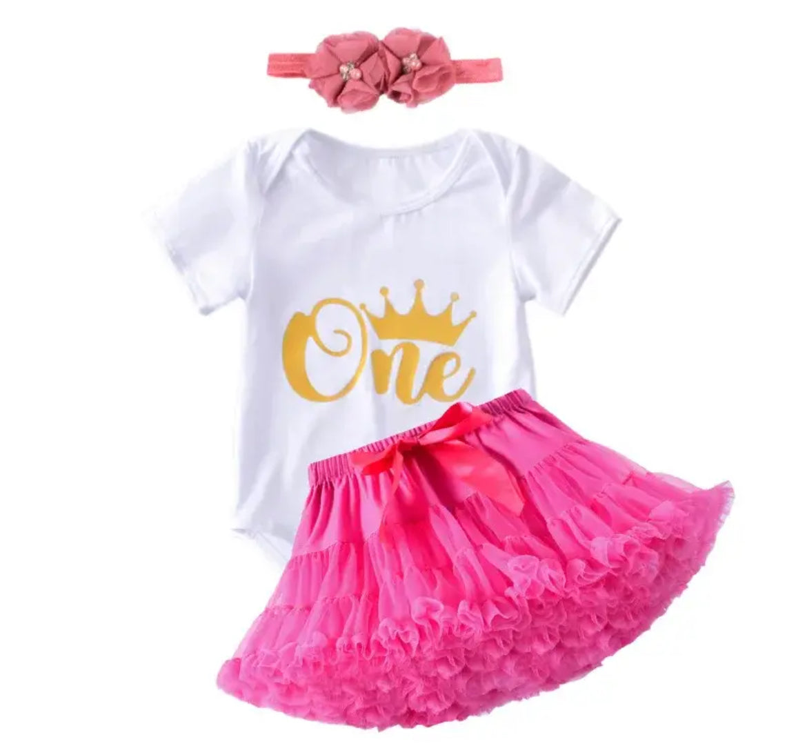 6-24M Baby Girls 1st Birthday Tutu Set 🎀