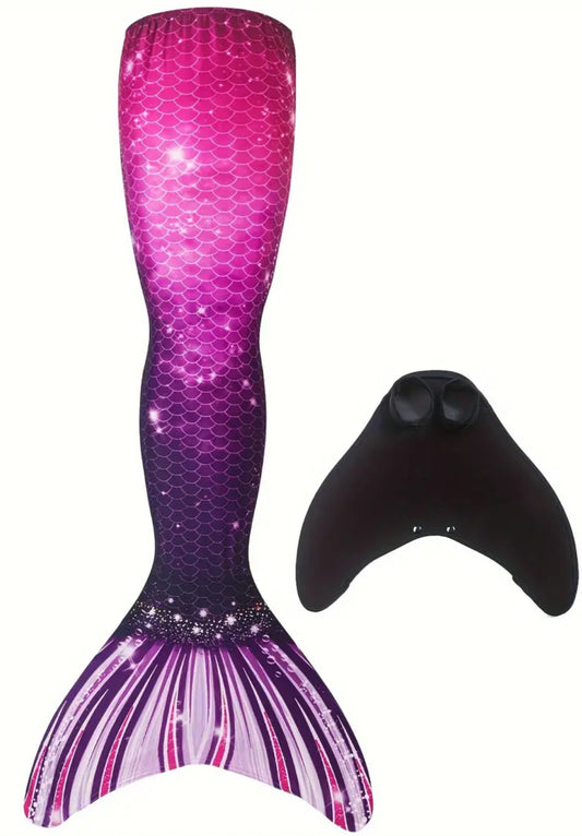 “Mermaid” 2pcs, Mermaid Skirt Tail & Monofin