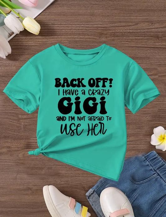 Camiseta informal y cómoda con cuello redondo para niñas “Gigi”, hasta 14 años