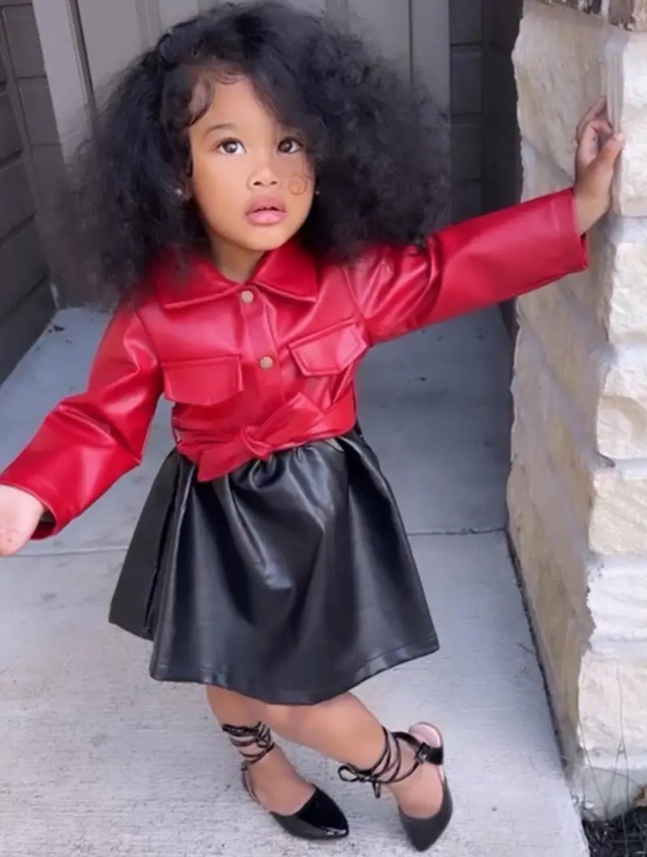 Trendy & Chic Faux Leather Dress With Belt, Glam Baby Collection Modish Kids Boutique Trendy & Chic Faux Leather Dress With Belt, Glam Baby Collection Modish Kids Boutique