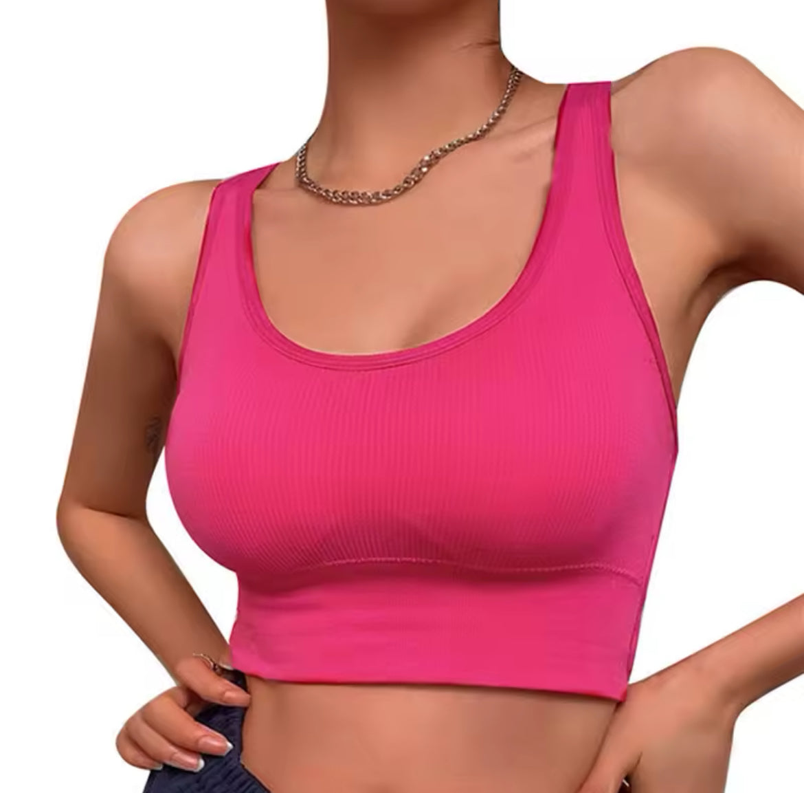 Fashion Hollowed Back- Cross Strap Yoga Sports Bra