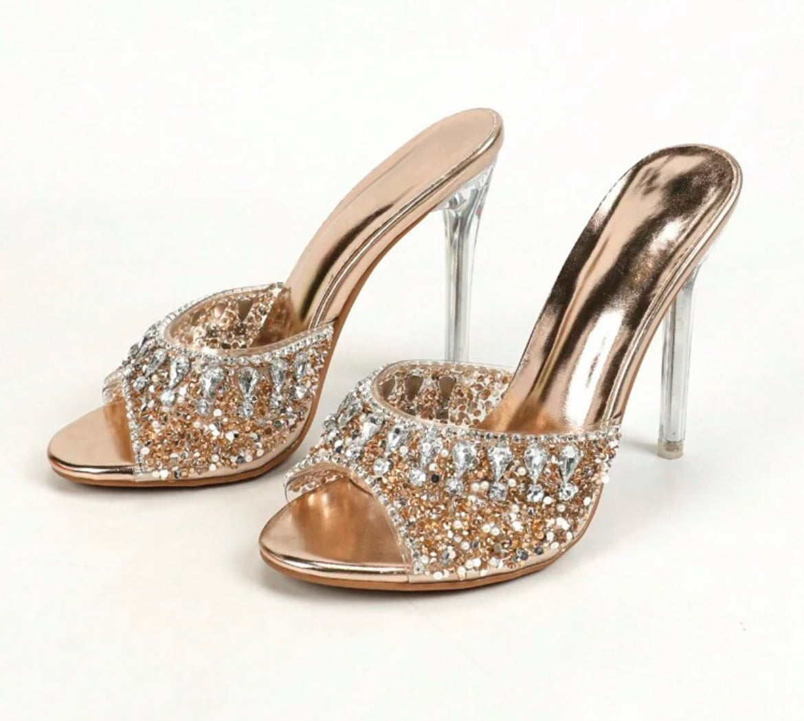 Gorgeous Sparkling Rhinestone, Round Toe, Women’s