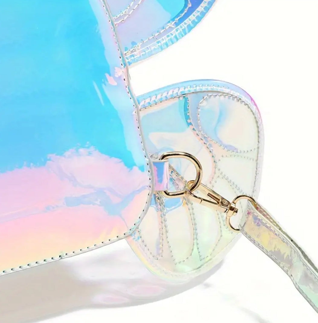 “Illuminating 🦋 ” Wings Backpack, Color-Shifting, Waterproof PVC with Detachable Straps