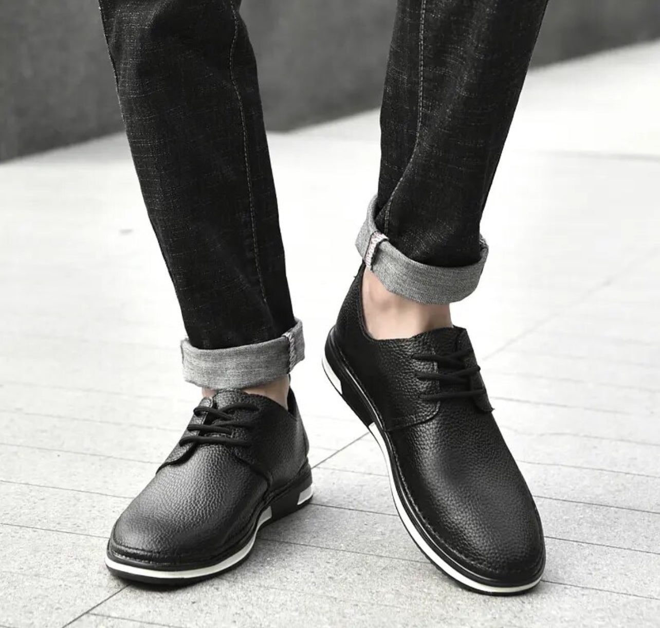 Nuevos zapatos de vestir de cuero genuino para hombre de estilo británico