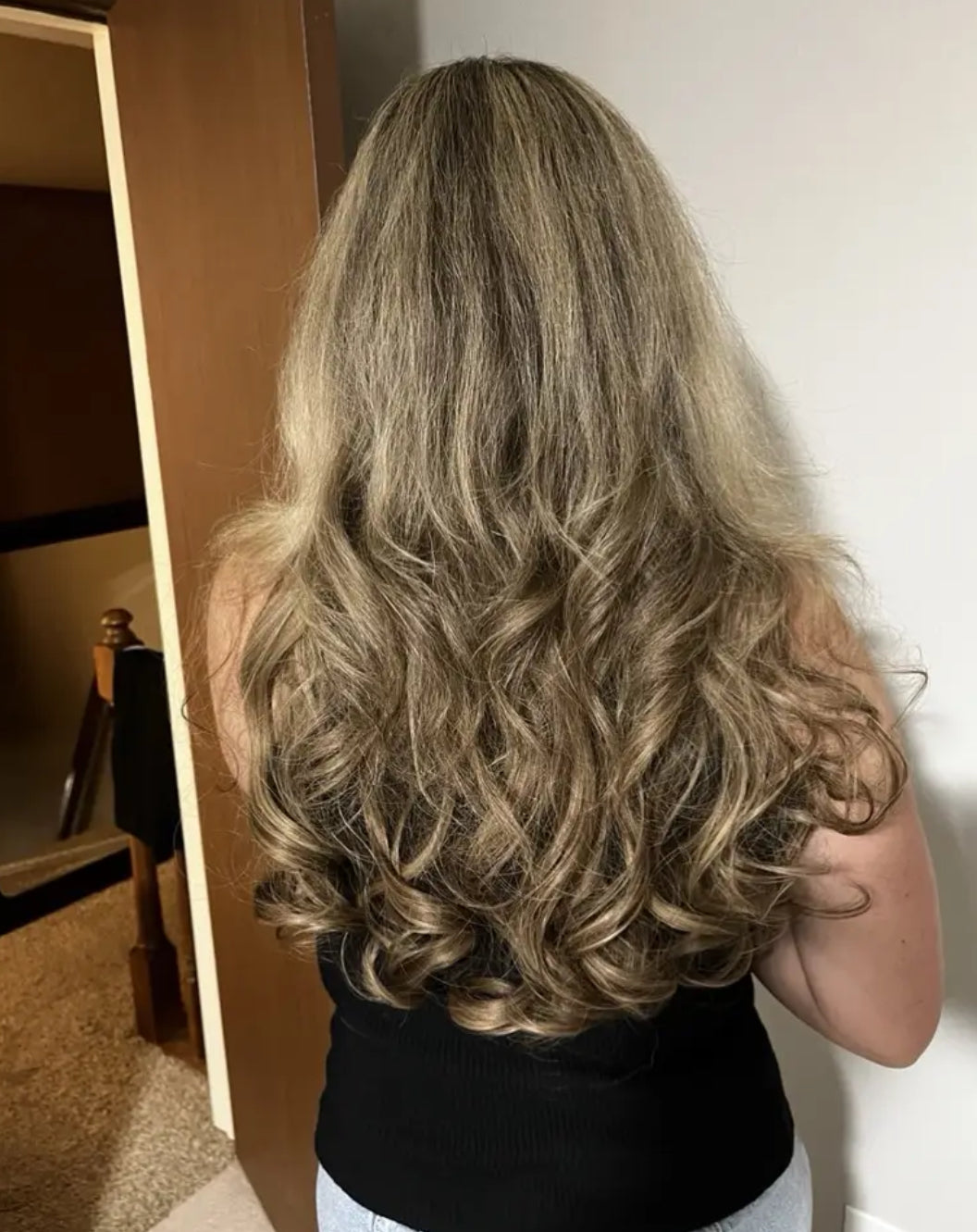 Invisible Hair Extensions, Secret Hidden Wire, Long Wavy Hair Pieces