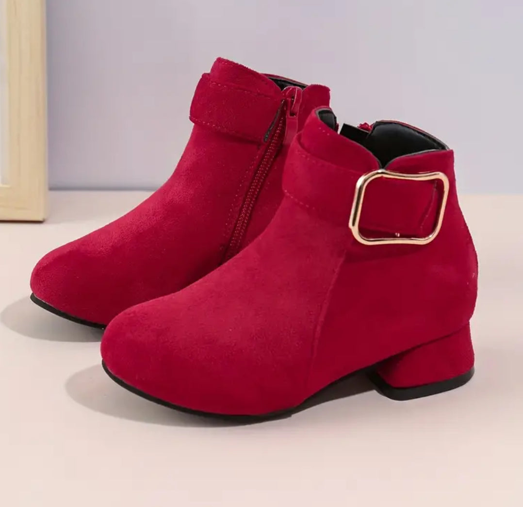 “Fashionable Girls” High-heeled Zipper Boots - Lightweight & Slip-resistant for Everyday Wear