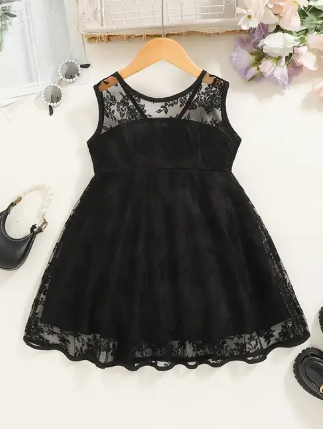 ‘Little Black Dress’ Elegant Sleeveless Dress for Girls 