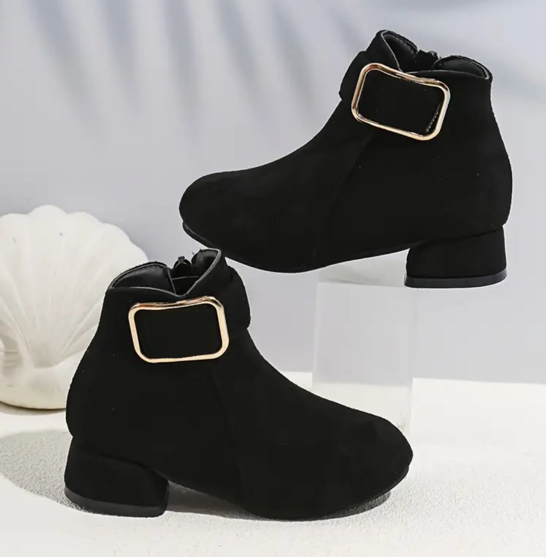 “Fashionable Girls” High-heeled Zipper Boots - Lightweight & Slip-resistant for Everyday Wear