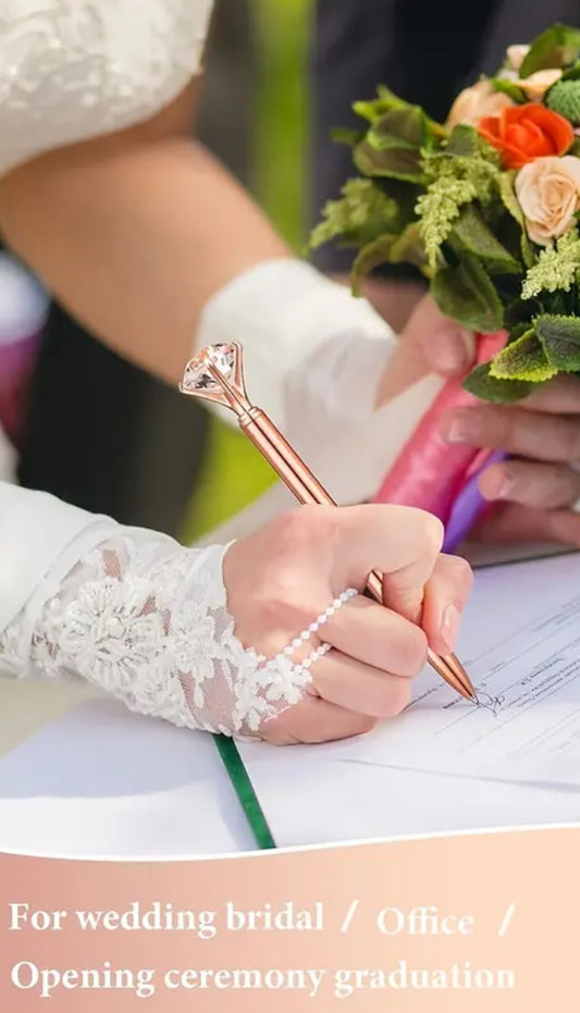 Bolígrafo elegante con punta de diamante