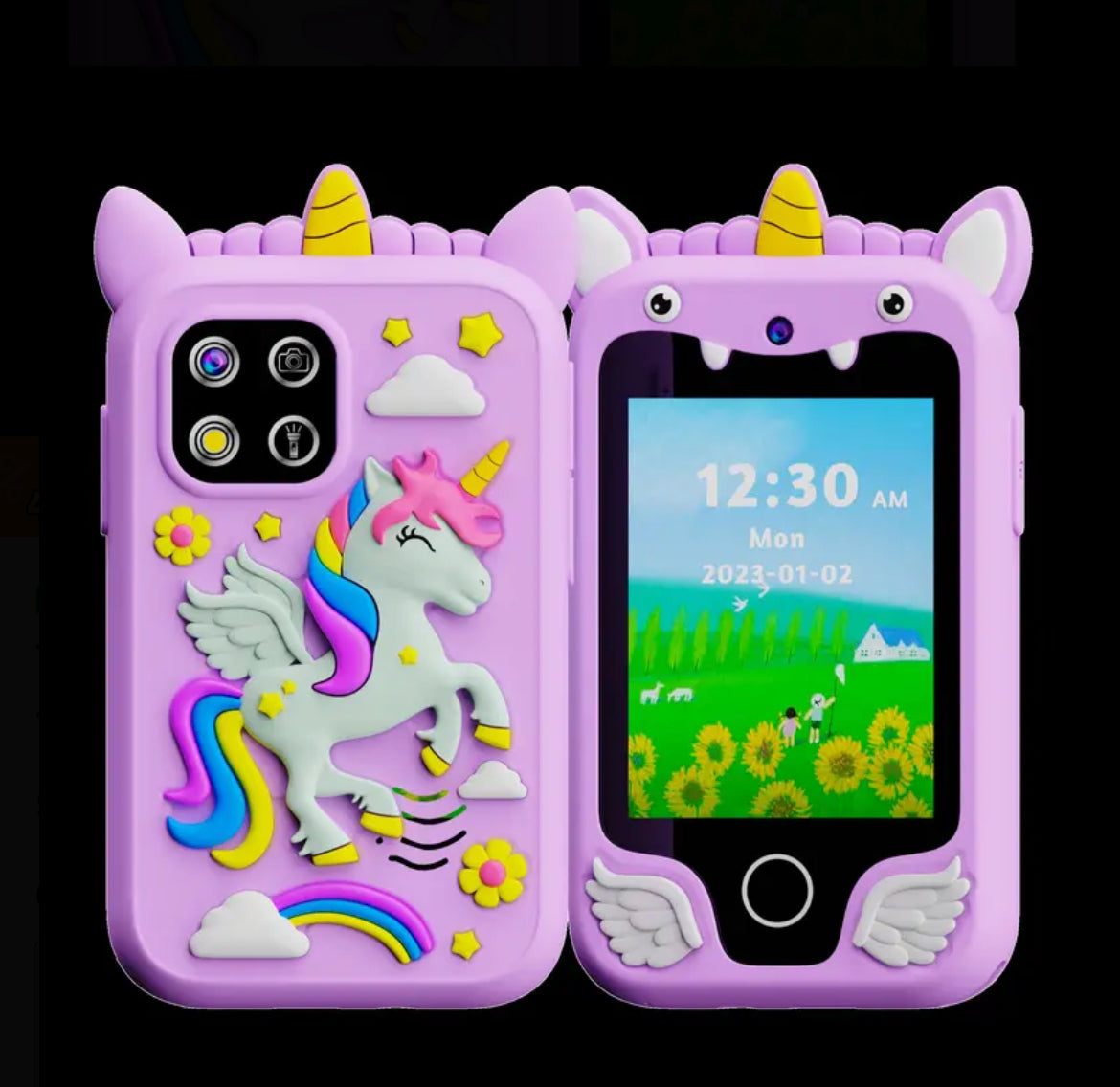 Kids Smart Phone Toys, Touchscreen HD Dual Camera Cell Phone For Kids