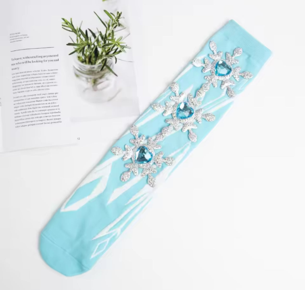 Girls 3D Warm Knee High Socks, 1 Pair