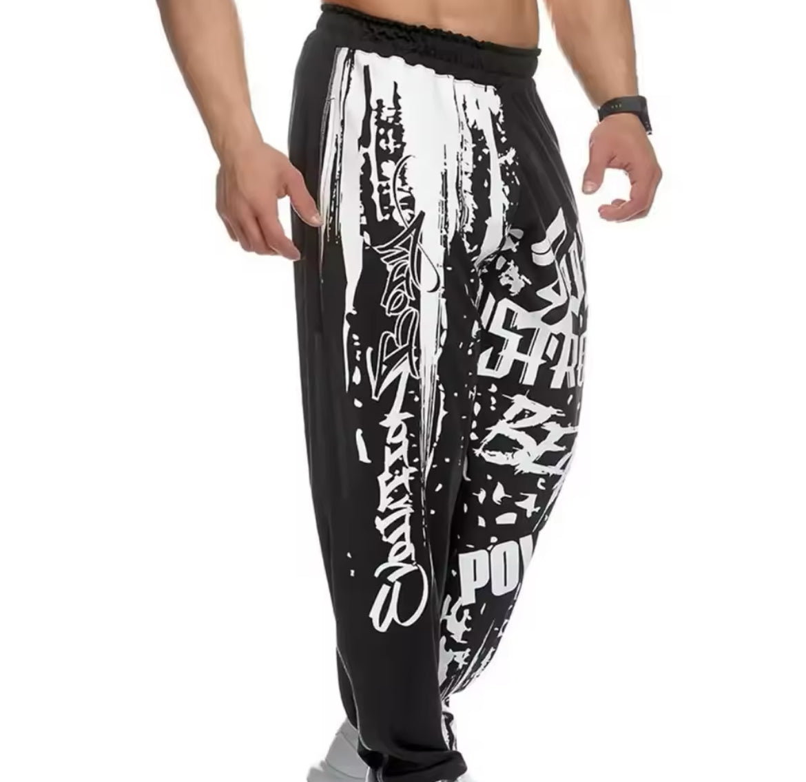 Bodybuilding, Mid Waist Hip-hop Joggers