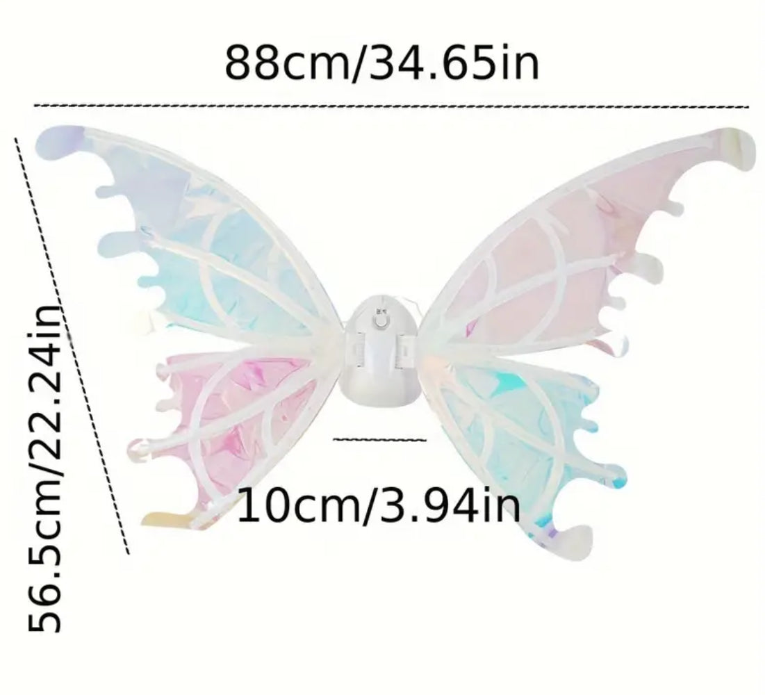 Luminous LED Fairy Wings, Color Changing LED Lights & Music