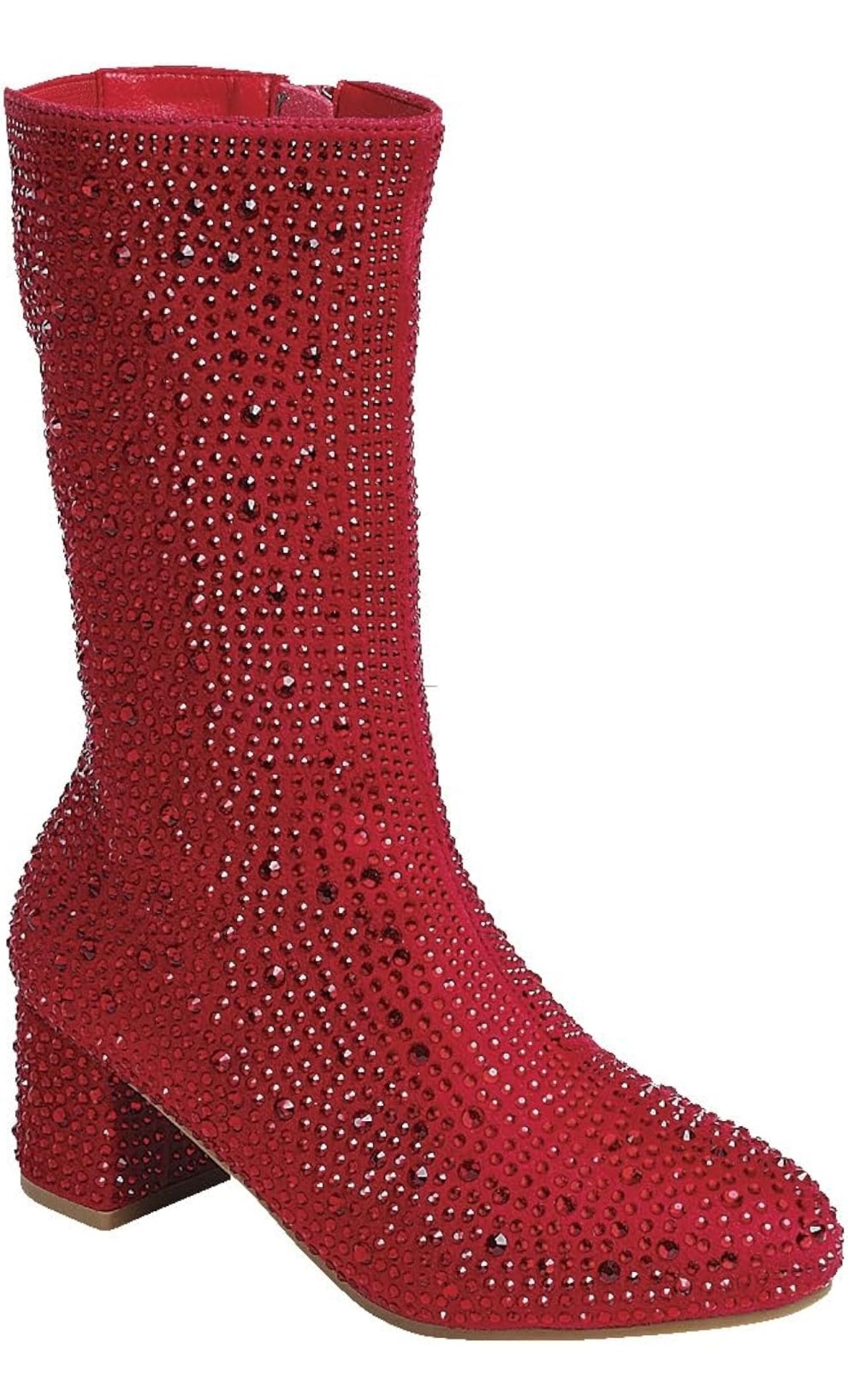 Girls “Swifty Rhinestone” Side Zipper, Chunky Heeled Boots ♥️🎤🎼