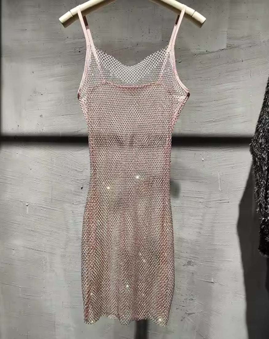 “Diamond Crystals” Sling Dress