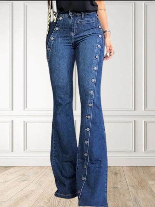 Jeans me zile me kukulla evropiane amerikane, elegant 💋 Koleksioni i mamave, S-4XL