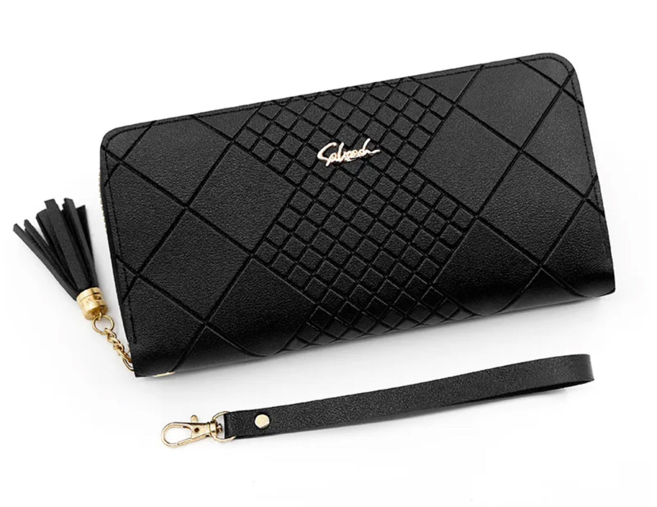 Modern Wristlet, Faux Leather Clutch Wallet