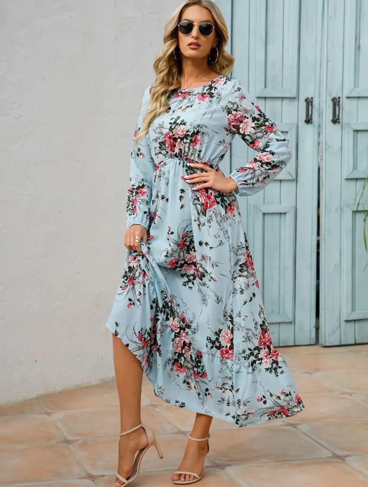 Floral Boho Long Sleeve Dress, Posh 💋 Collection