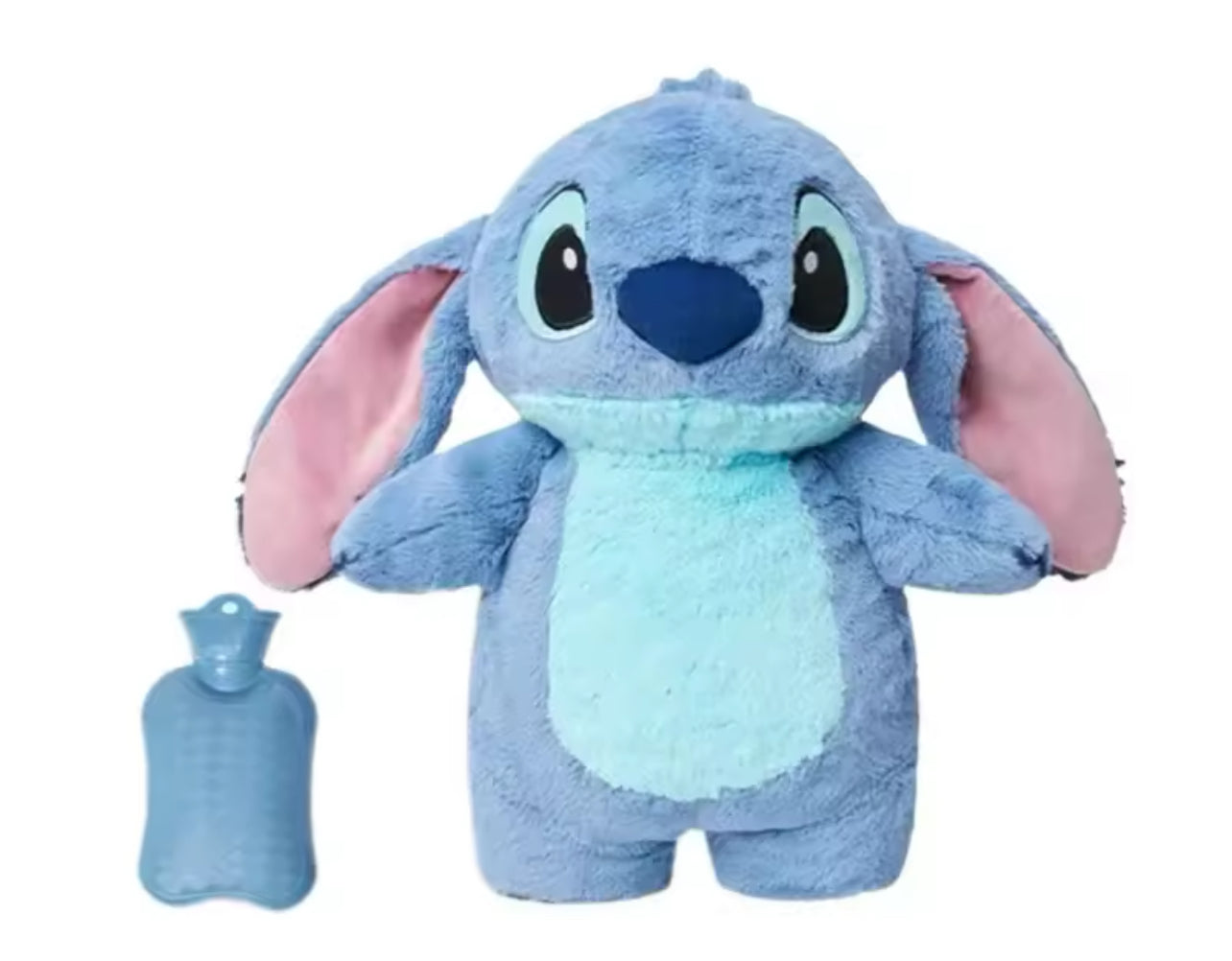 Disney Stitch, shishe me ujë të nxehtë prej pelushi, ngrohës dore