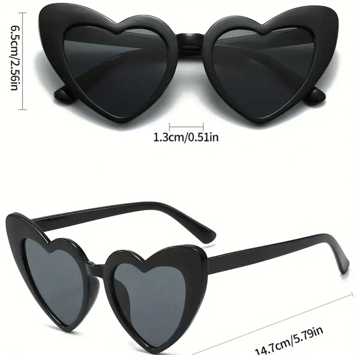 “Cute Fashion Love Heart” Shape Glasses, Fashionable Girl Glasses