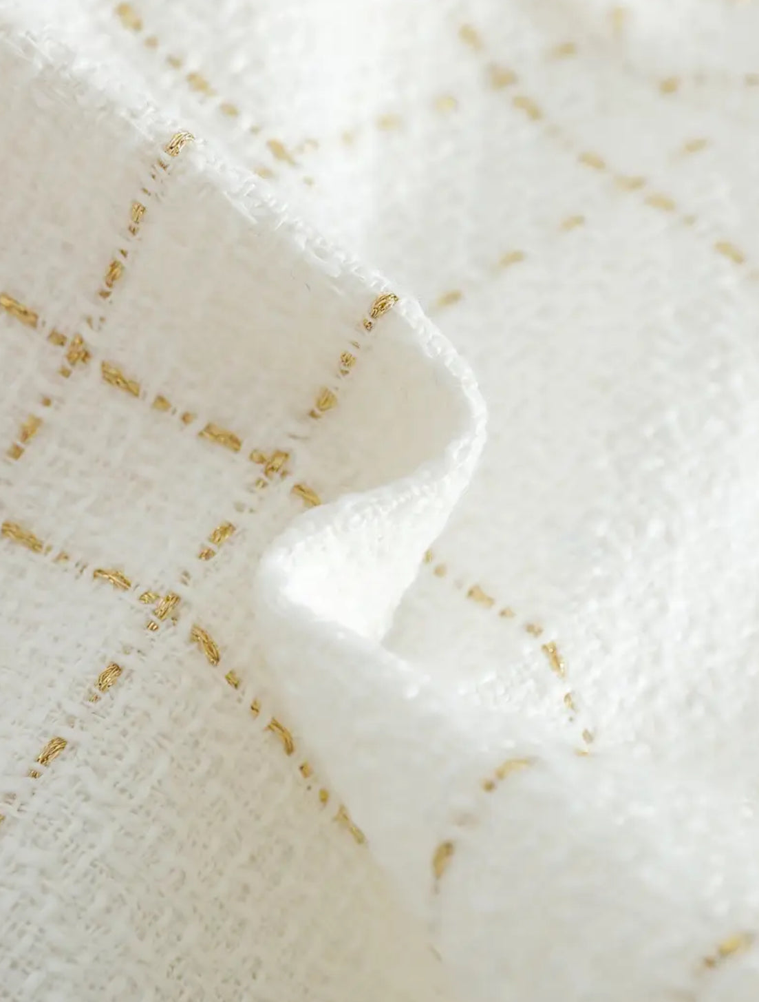 Girls ‘JACKIE O’ Fashion Plaid Two-Piece Set: Pearl Button Collar Long Sleeve Jacket + Vertical Button Suspender Dress 