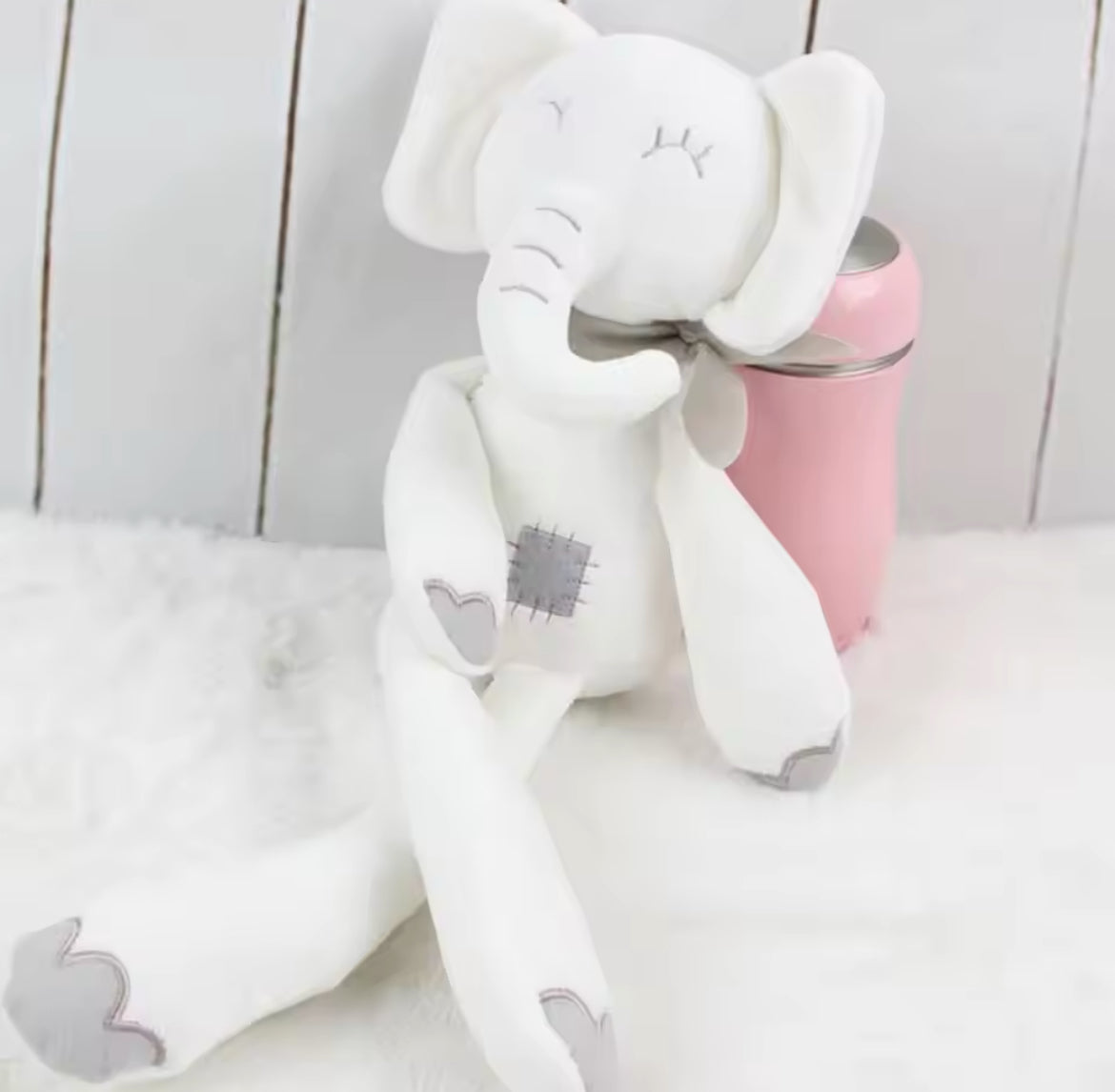 Juguete de elefante para bebé, ecológico, juguete de peluche