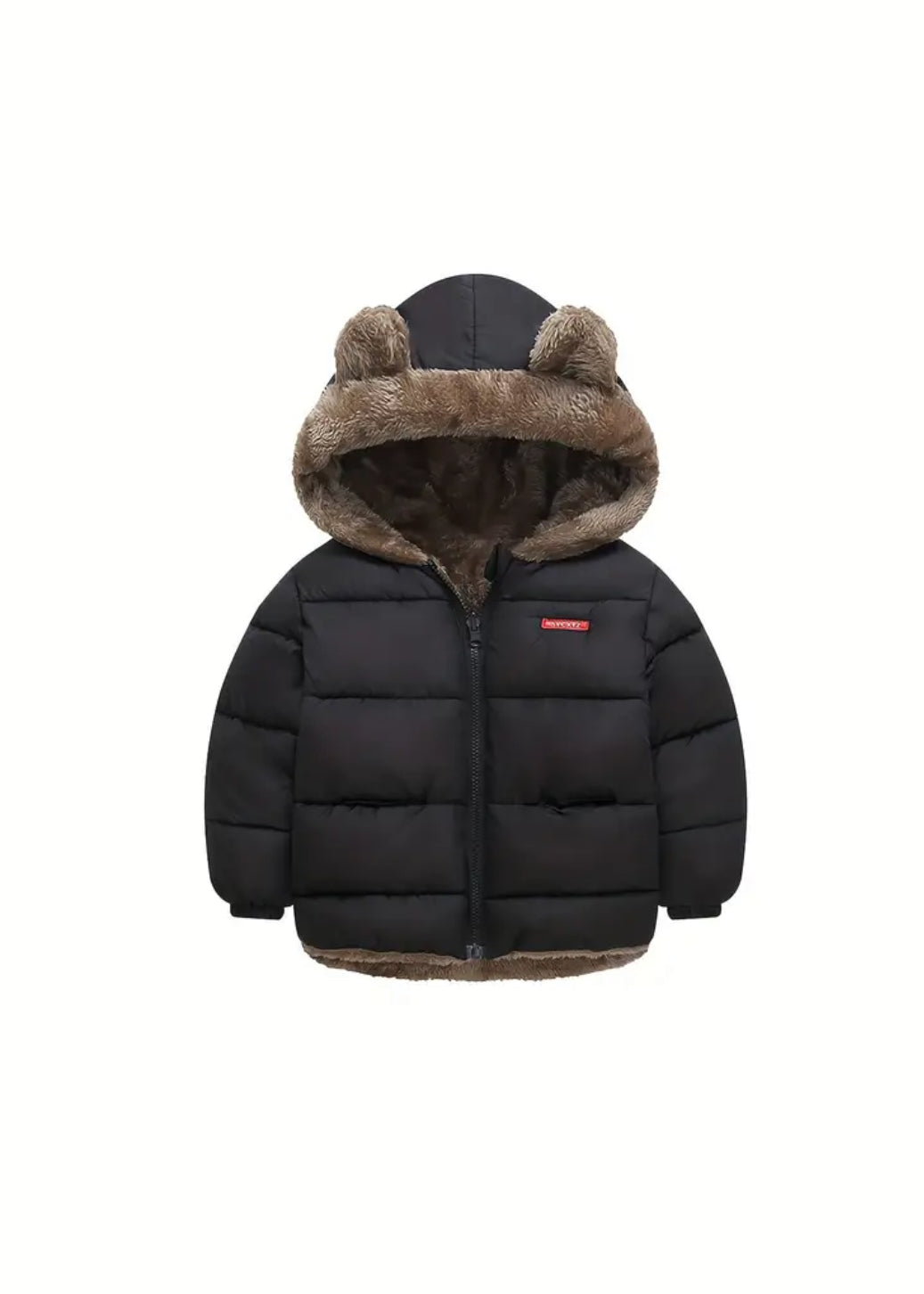 “Warm Bear” Hooded Jacket - Cute Ears Design, Reversible, Zip-Up Coat for Winter