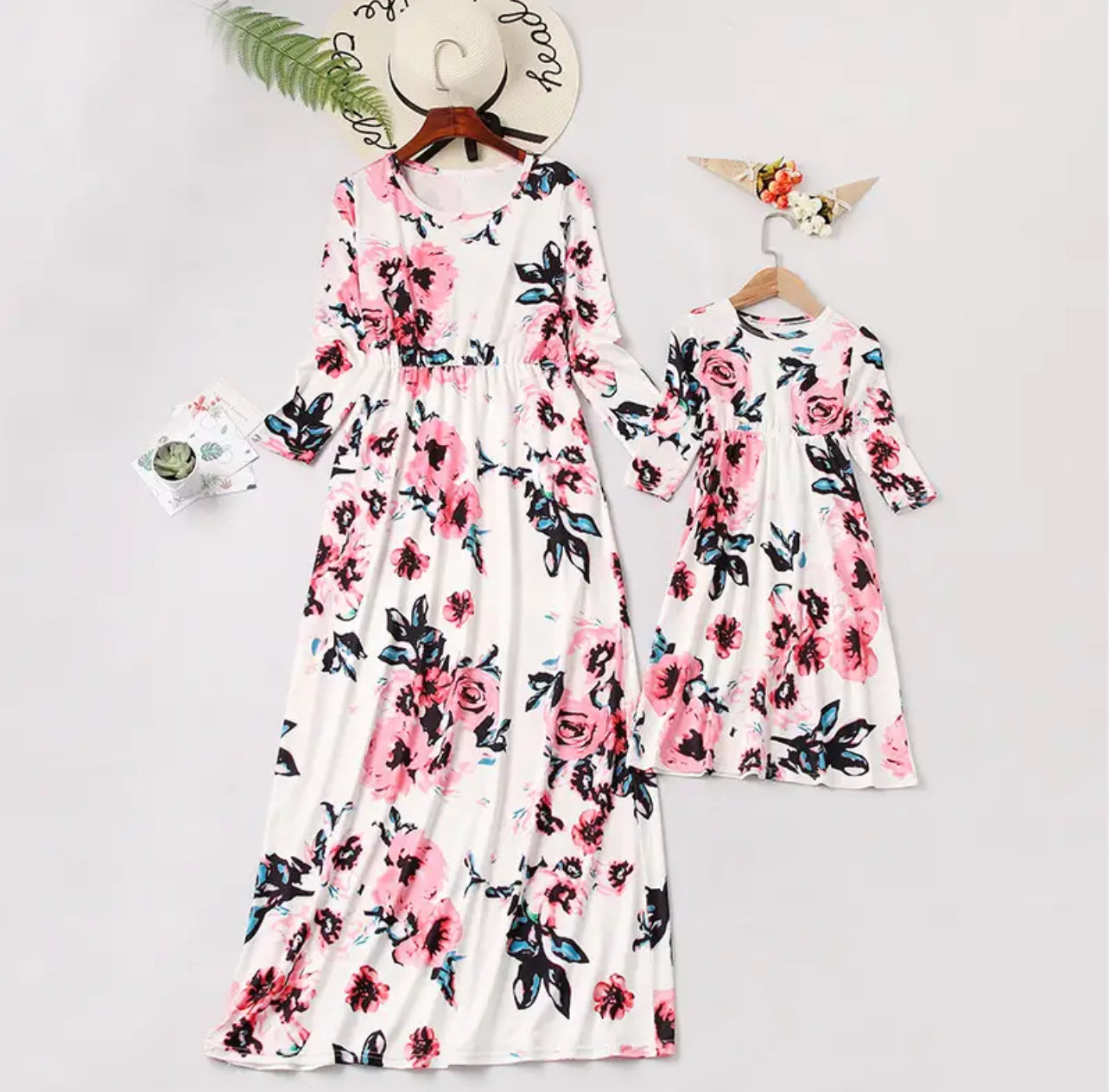 Blooms 🌷 Vestidos para mamá y yo, mangas largas