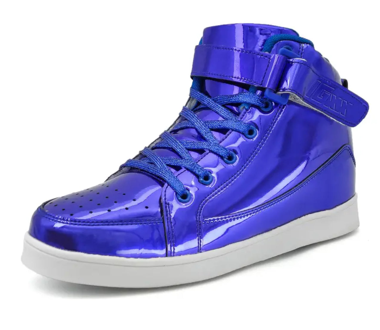 Boys, High Top, Metallic Sneakers