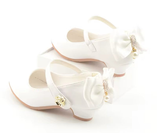 Children’s High Heel Girls Shoes “Bowknot Princess” 👑